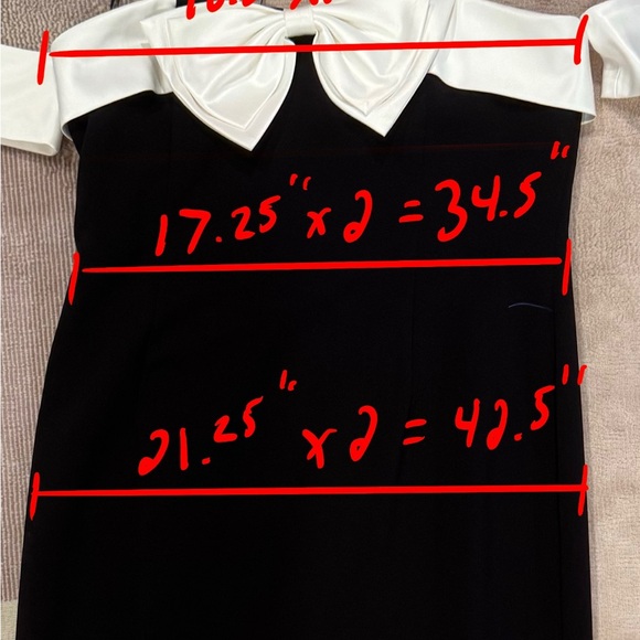 Alex Marie formal black and white gown. Size 12 - Picture 8 of 8